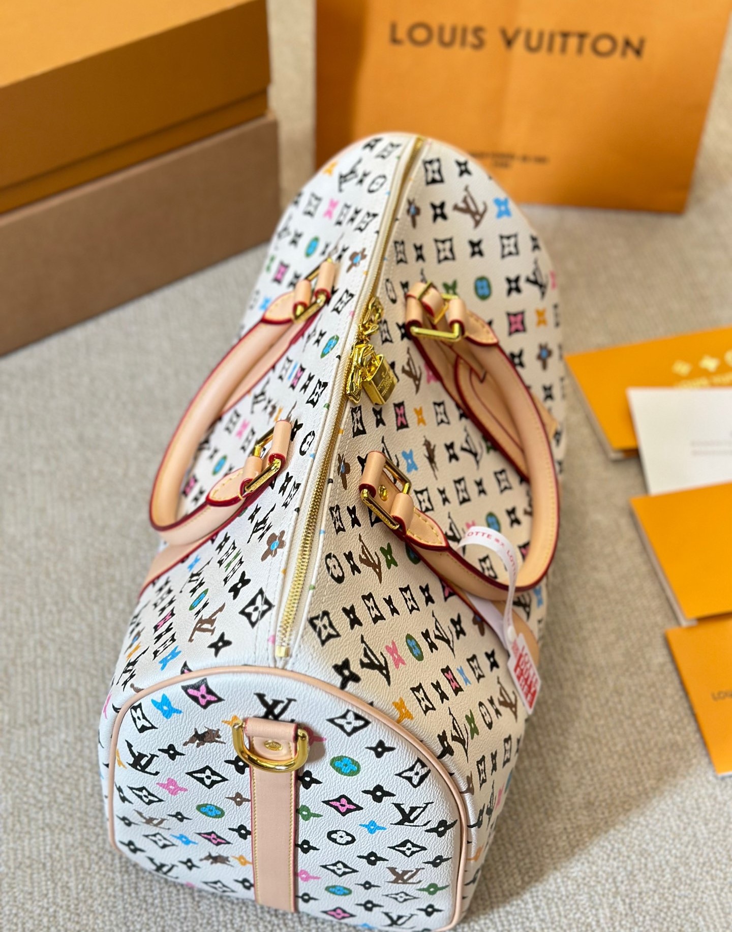 Louis Vuitton Keepall Bandouli Re Vanilla 40Cm M25233