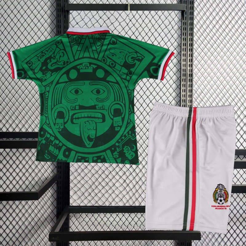Retro KIDS 1998 KIDS Mexico home Football jersey retro