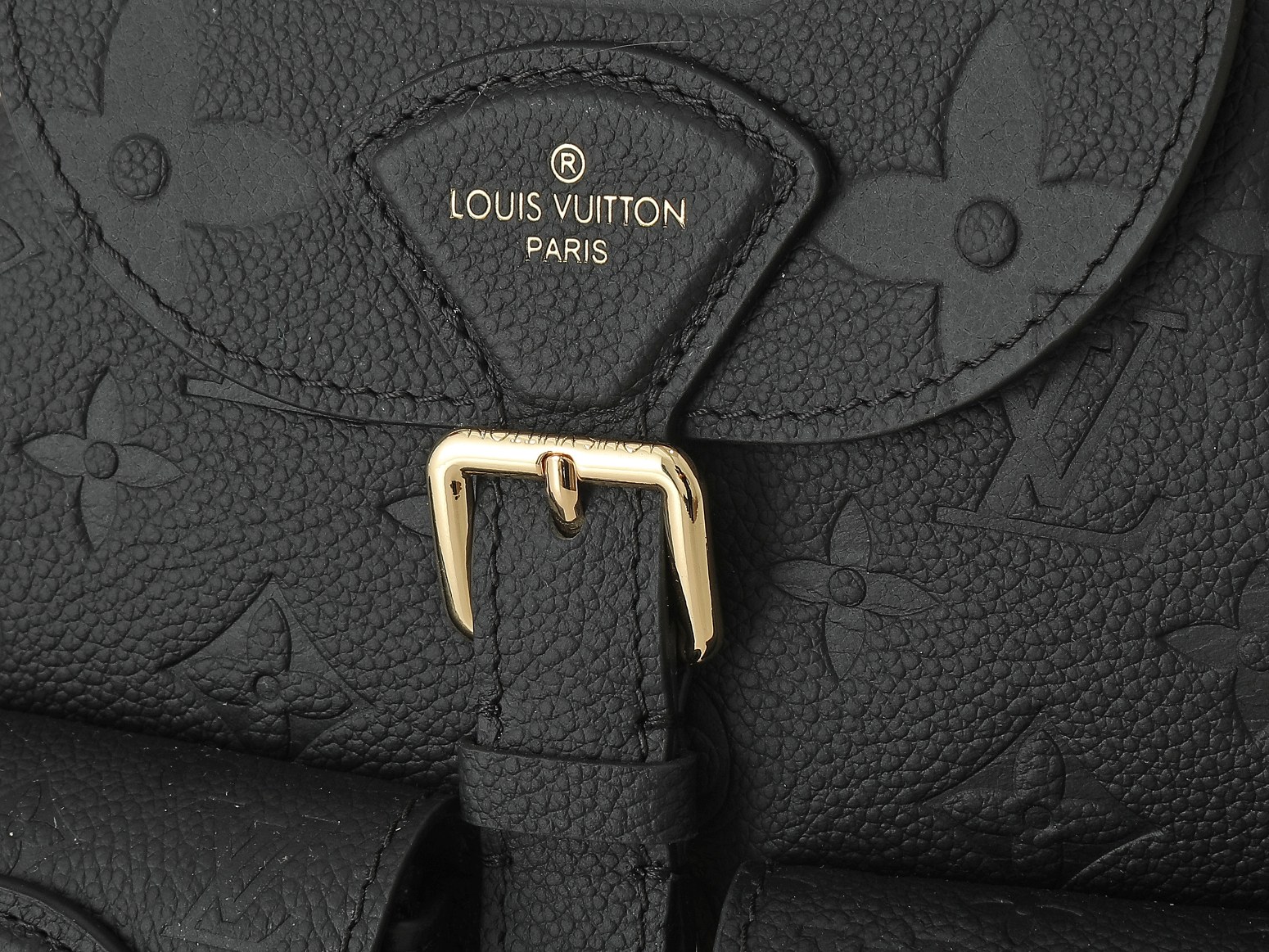 Louis Vuitton Backup Monogram Empreinte Leather – Women – Handbags Black