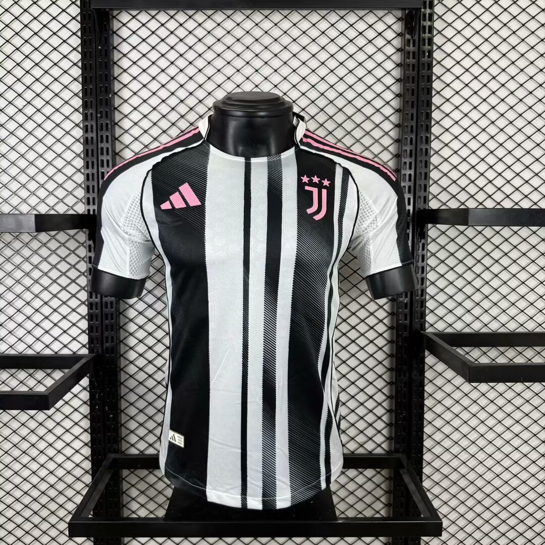 2025/2026 Serie A Juventus Team Home Football Jersey Player Version