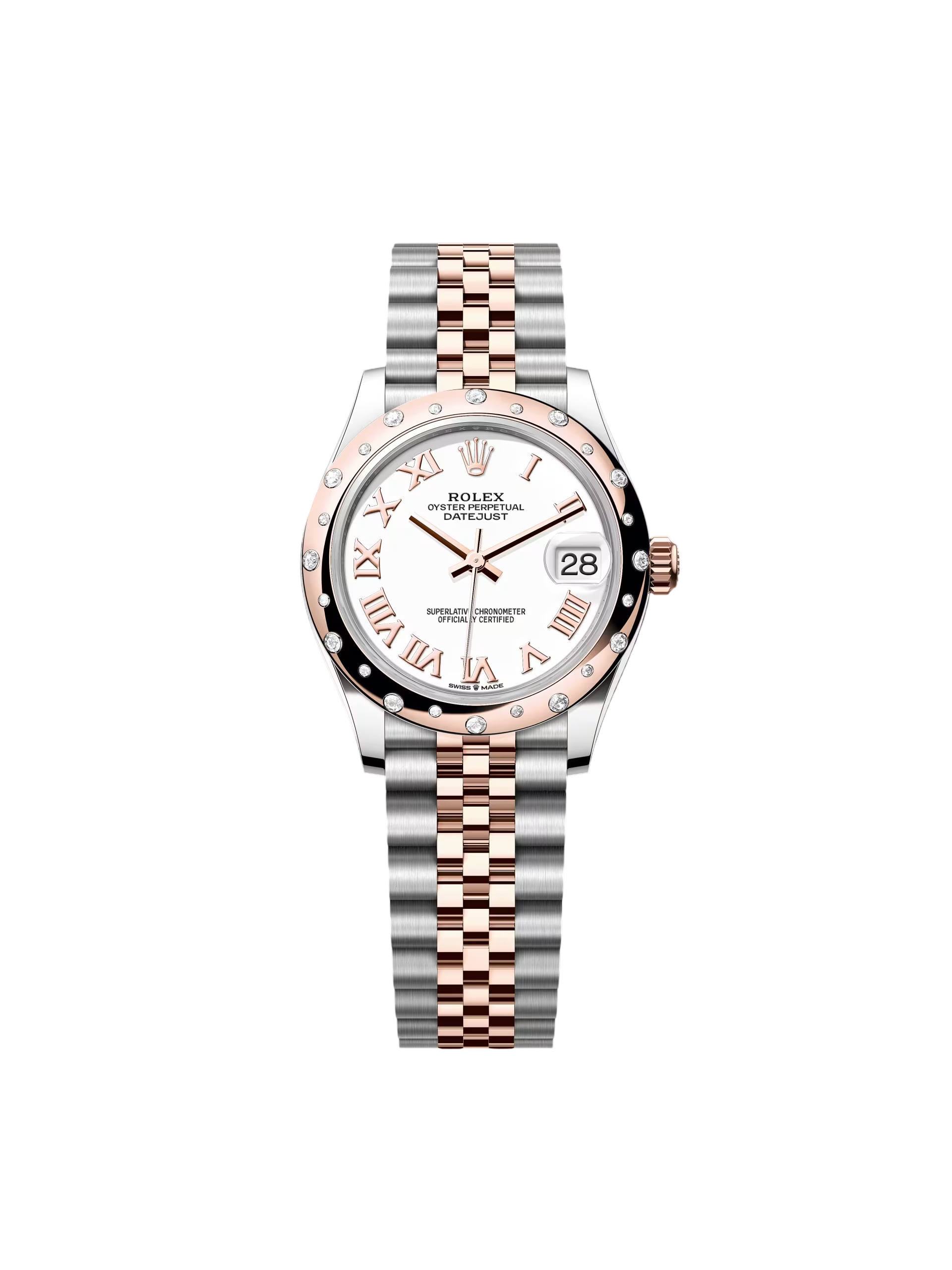 Rolex Datejust m278341 White Roman Dial 31mm