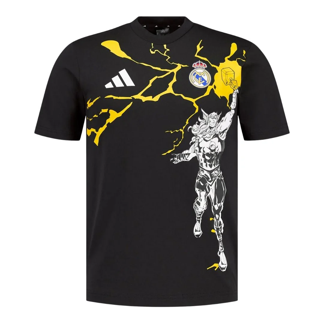 Real Madrid Marvel Warm Up Shirt 2025/26 Black