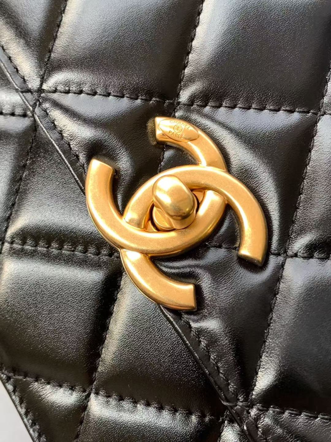 Chanel Calfskin Quilted Perfect Fit Flap Back 22cm