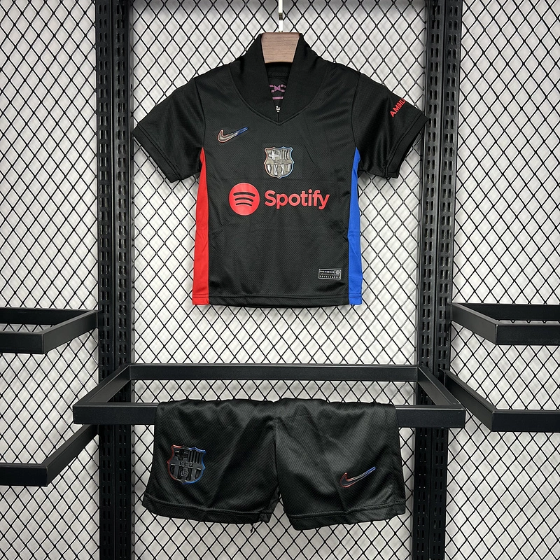2024-25 Barcelona Away Kids Football jersey