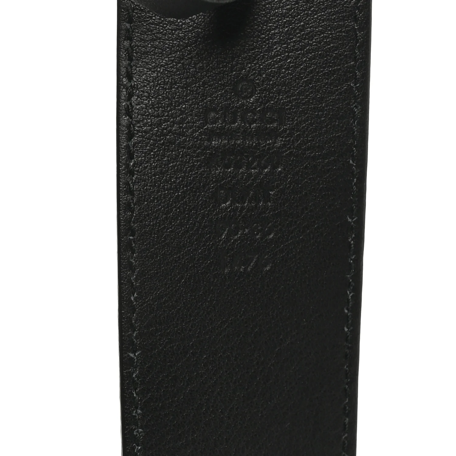 Moon Calfskin Pearl Double G 40mm Belt 90 36 Black Cream