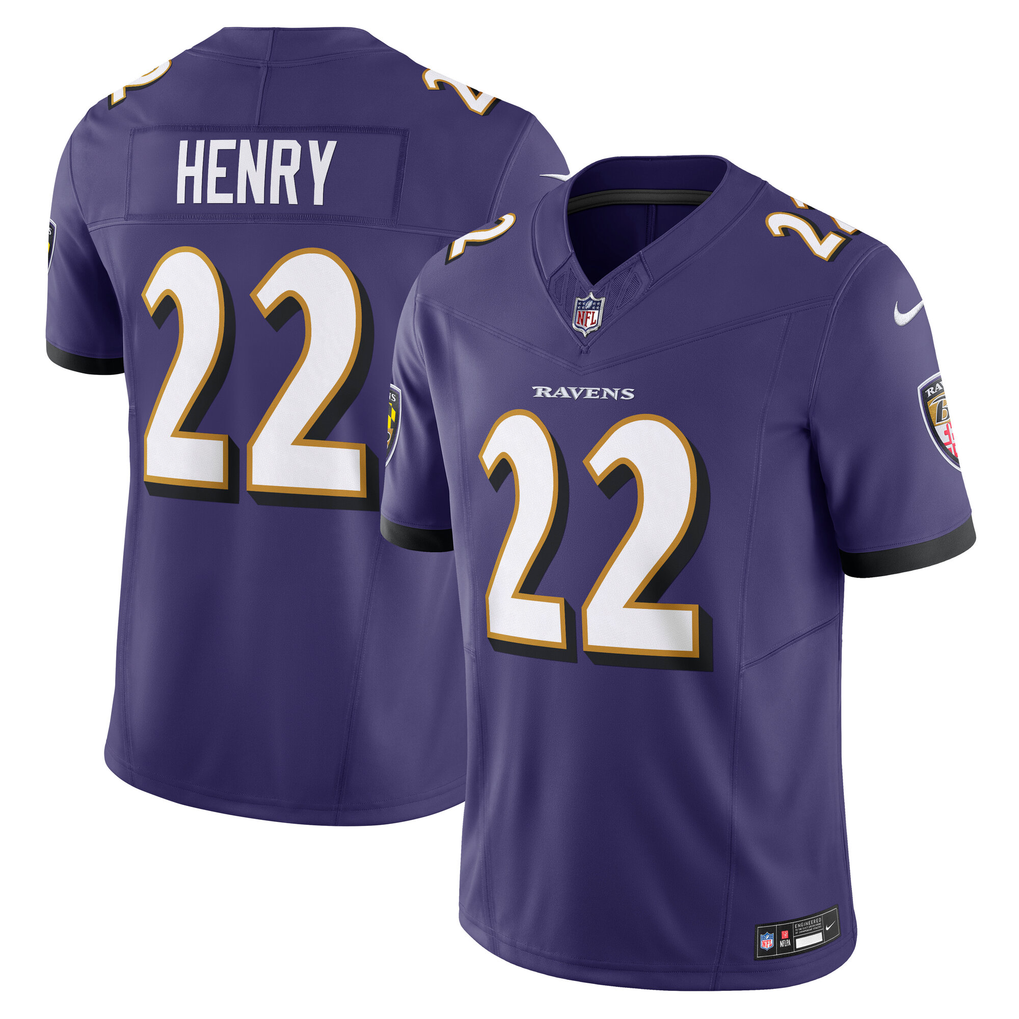 Derrick Henry Purple Baltimore Ravens Vapor F.U.S.E. Limited Jersey