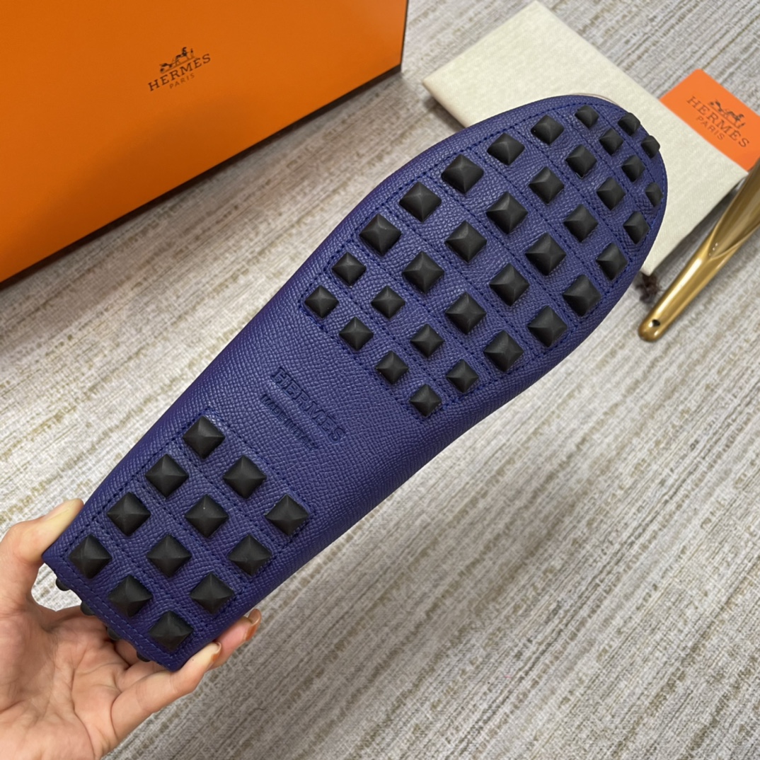 HERMES IRVING LOAFER BLUE/BLACK