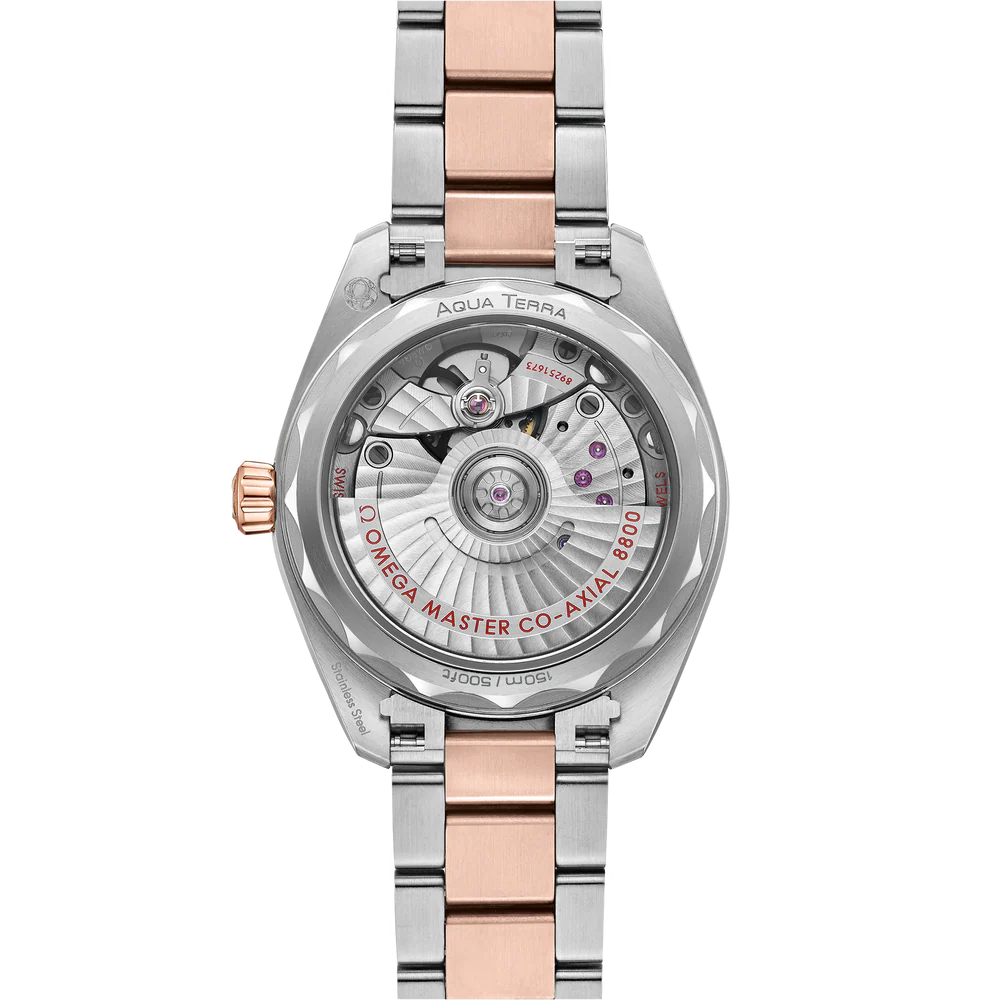 Omega Seamaster Aqua Terra 150M 34 mm Pink Dial Stainless Steel and Sedna™ 18k Rose Gold Bracelet 220.20.34.20.60.001