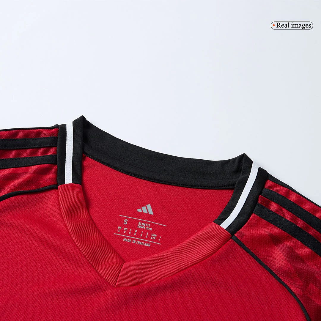 Manchester United Home Long Sleeve Soccer Jersey 2025/26