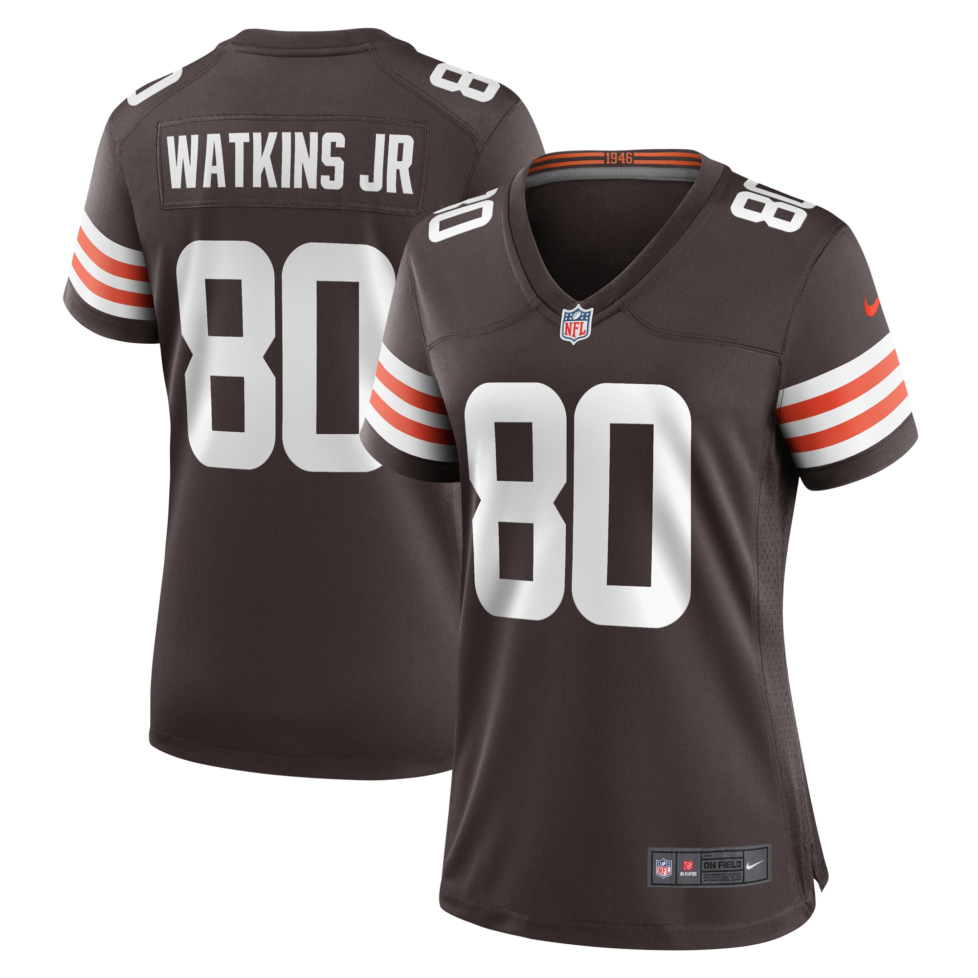 Austin Watkins Jr. Cleveland Browns Nike Women's Team Game Jersey -  Brown