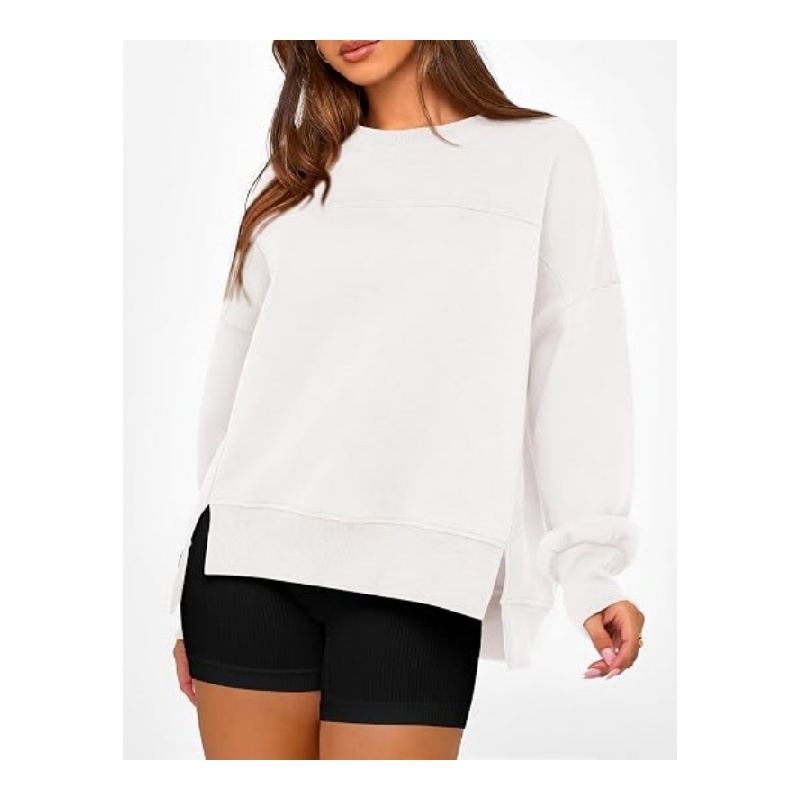 Womens Crewneck Sweatshirts Fleece Pullover