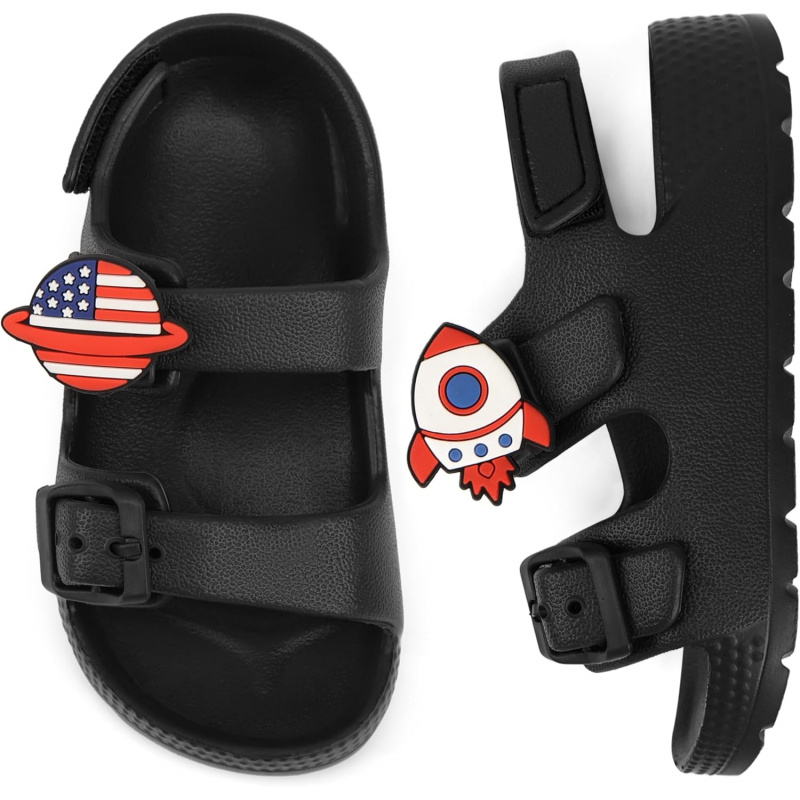 Toddler Boys Girls Double Buckle Sandals