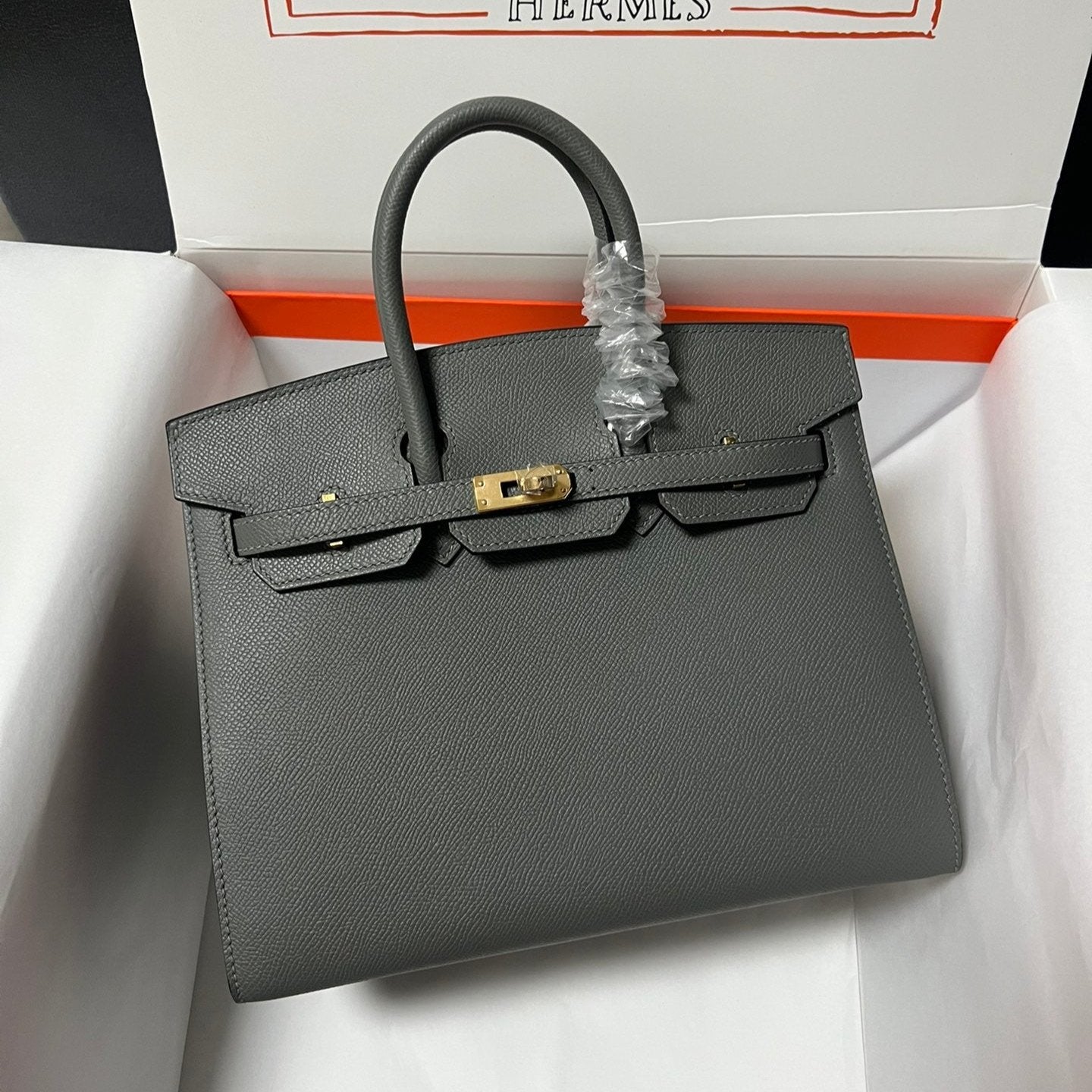Hermes Birkin Sellier Girs Etan Epsom Leather Gold Hardware