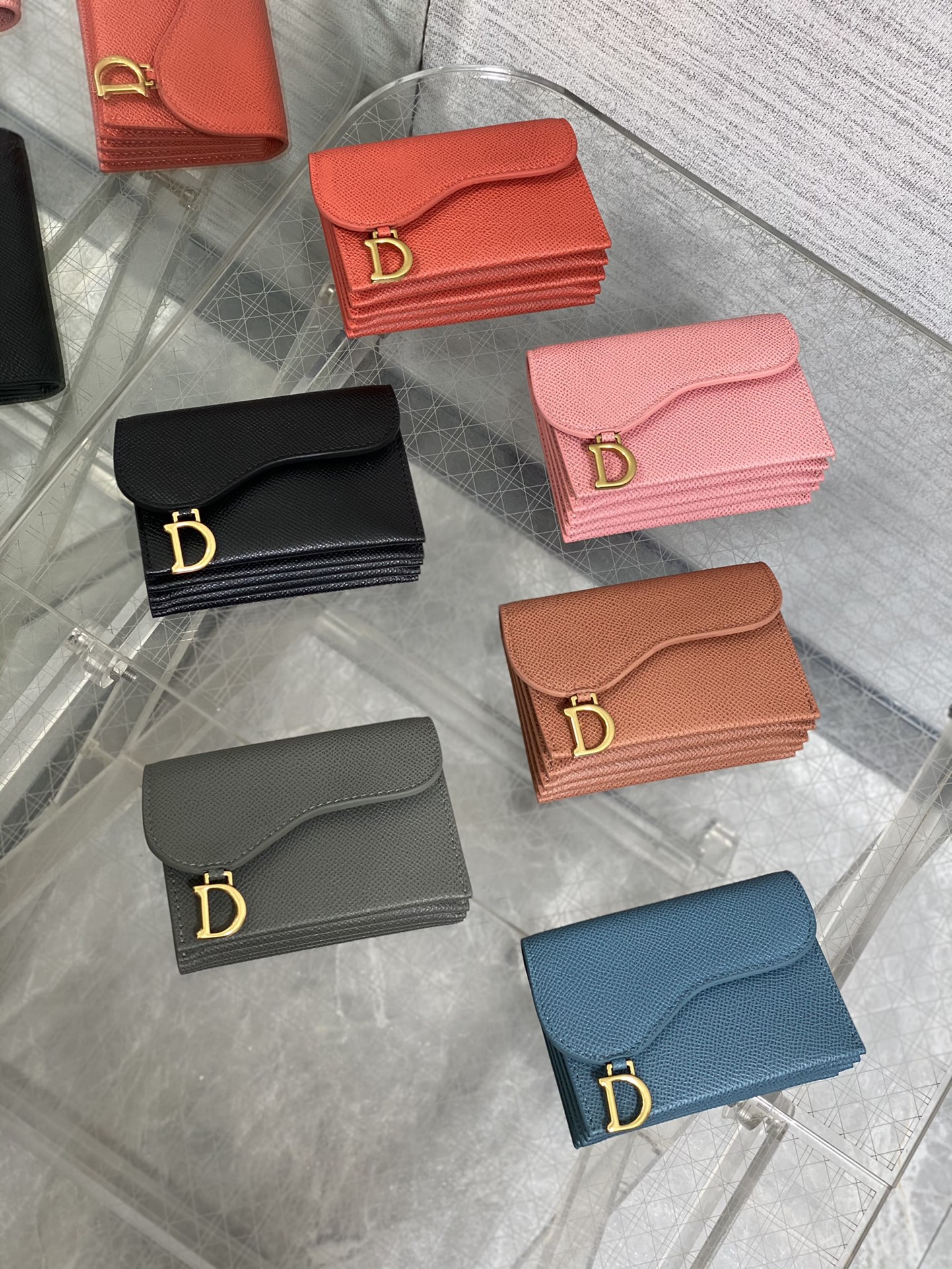Dior-Saddle series card holder