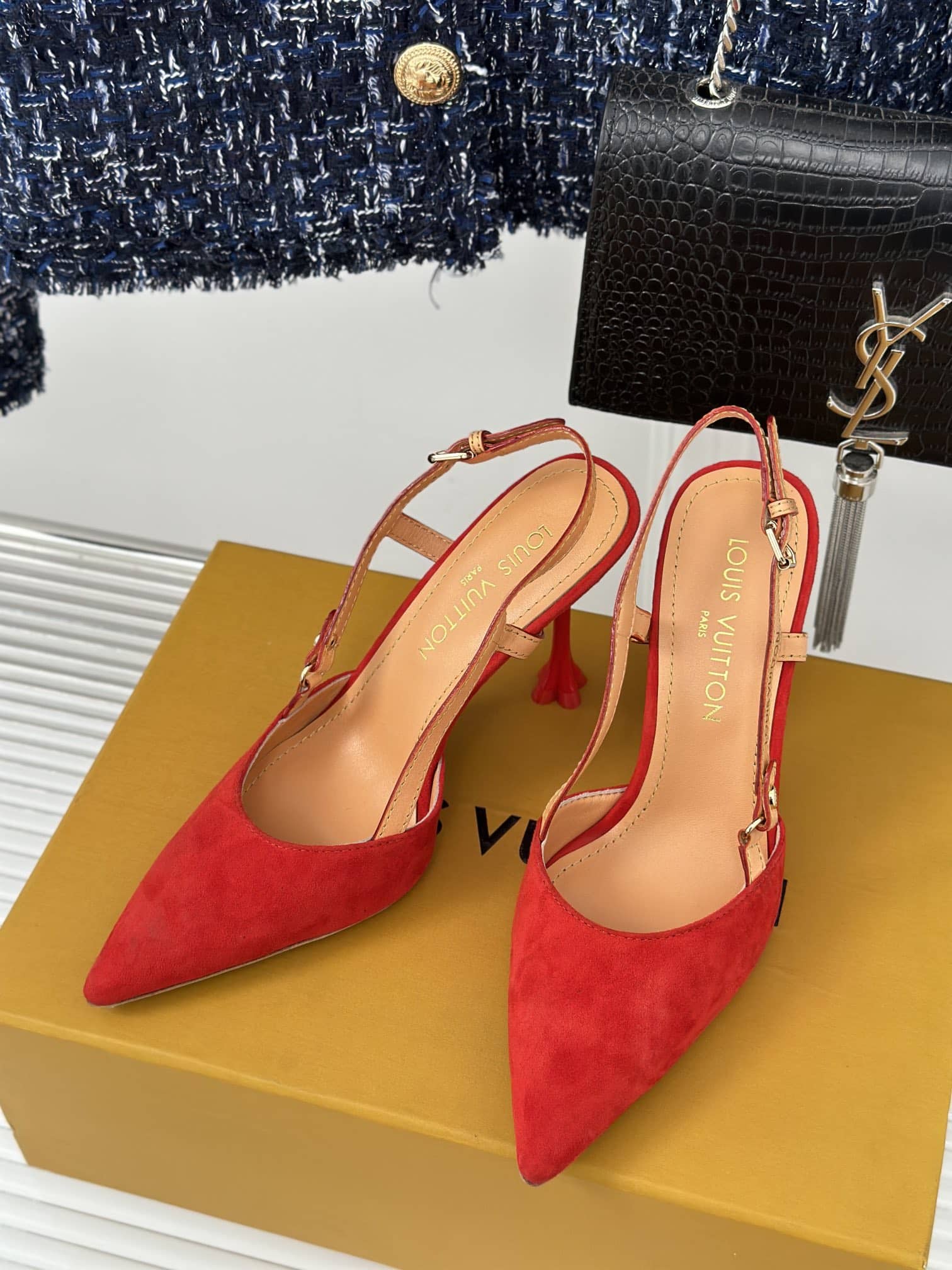 Louis Vuitton Blossom Slingback Pump Red 1Ac8F5
