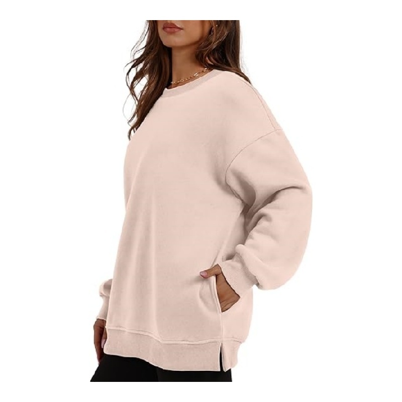 Oversized Sweatshirt for Women Crewneck Fleece Pullover Fall Outfits