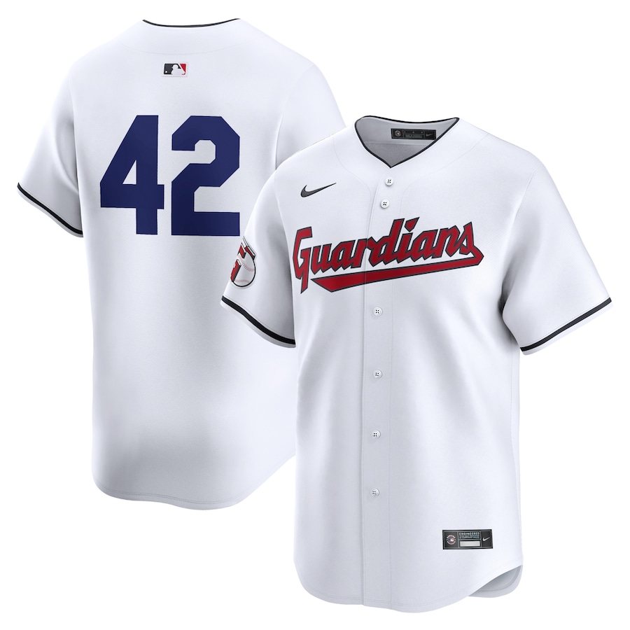 Cleveland Guardians 2024 Jackie Robinson Day Home Limited Jersey  White