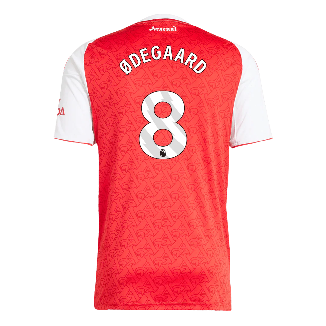 ØDEGAARD #8 Arsenal Home Soccer Jersey 2025/26 Red