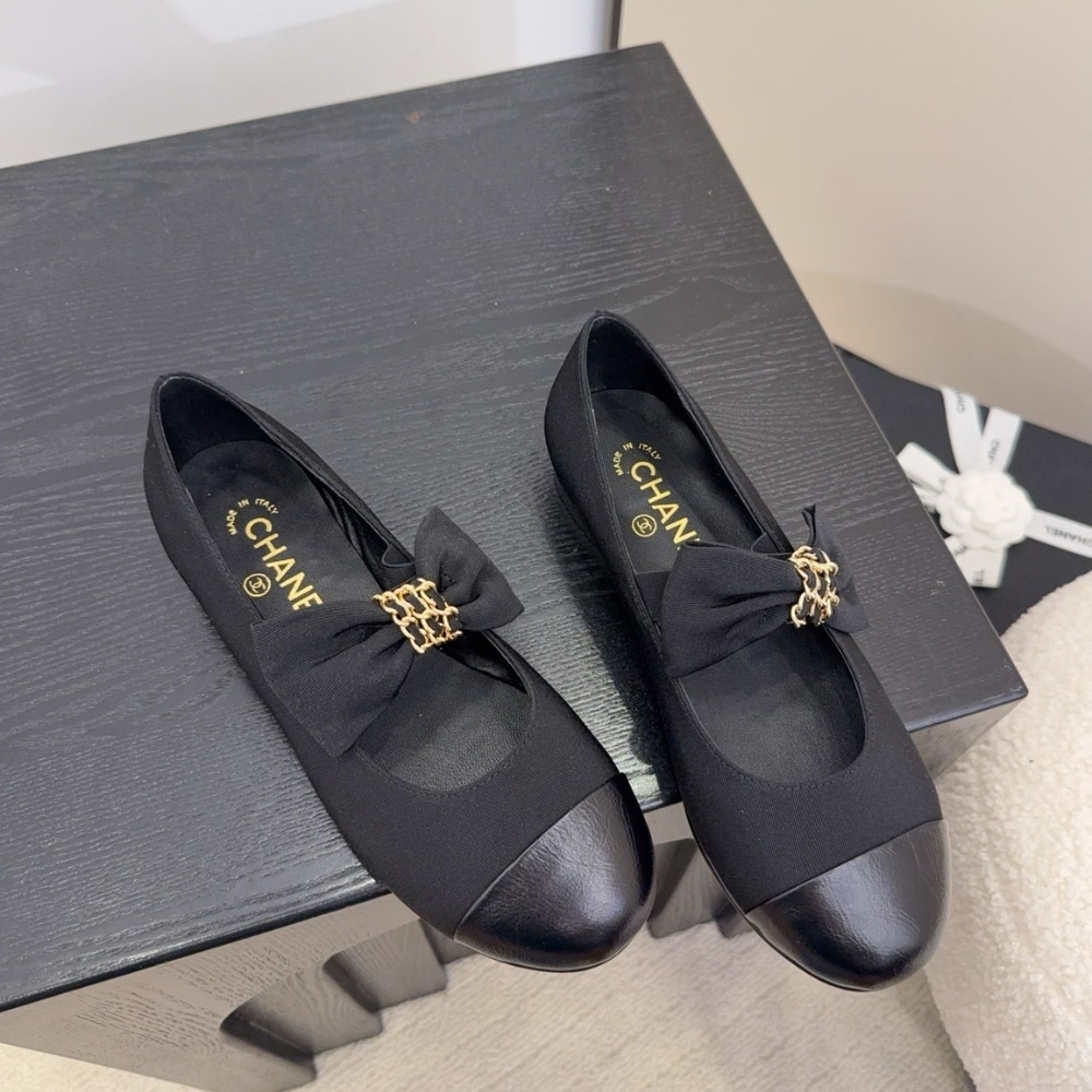 Chanel Mary Janes Grosgrain Black G46811 B22270 94305