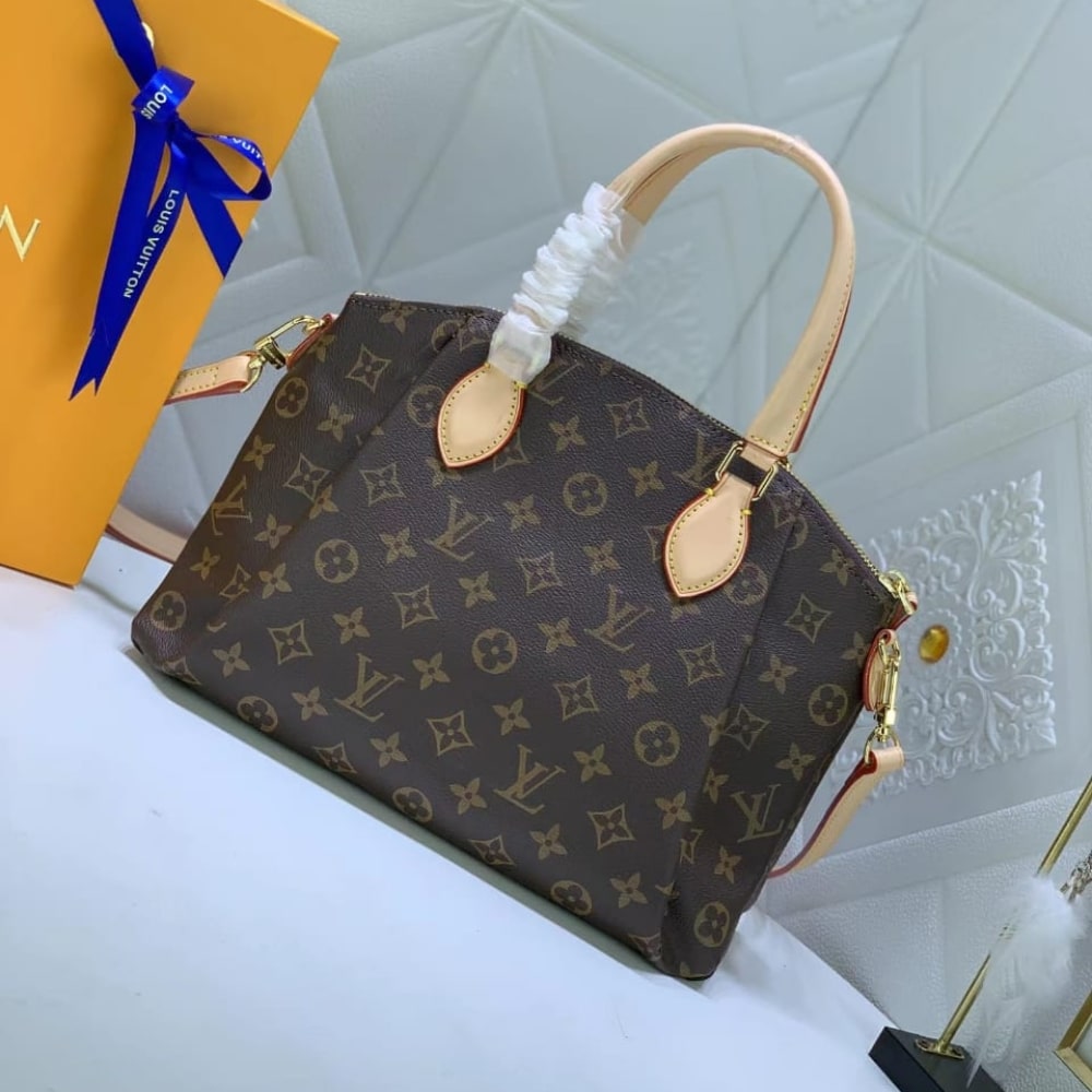 Louis Vuitton Rivoli PM Monogram Canvas Handle Bag Brown 25cm M44543