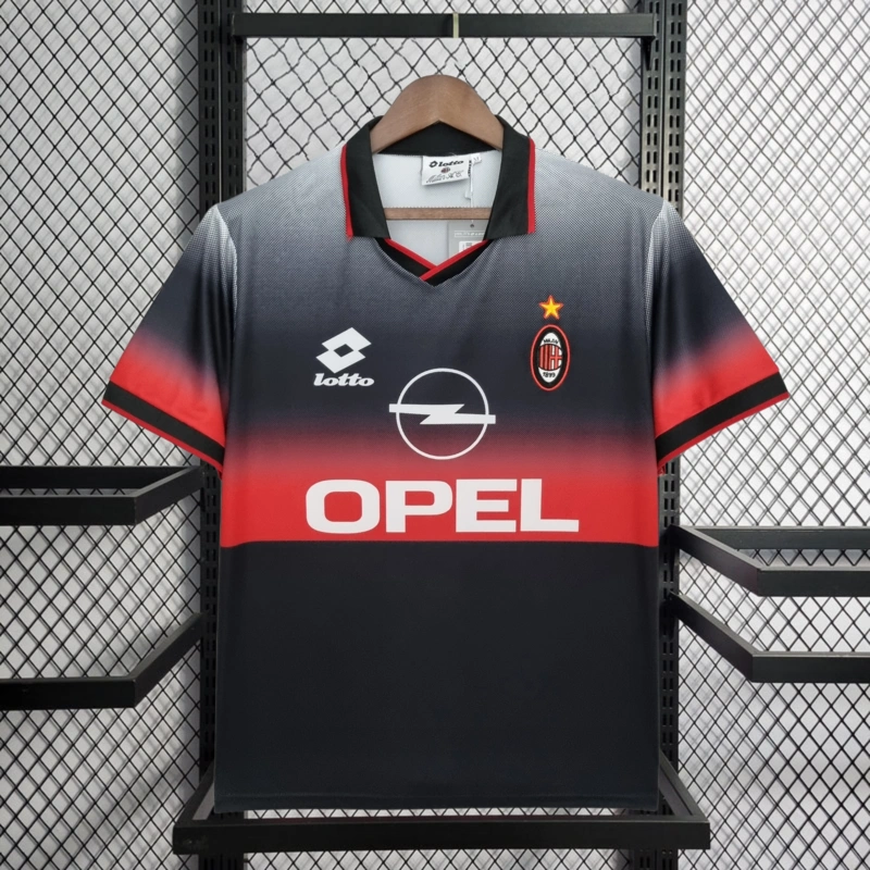 Retro 1995-96 AC Milan Training Black Football jersey retro