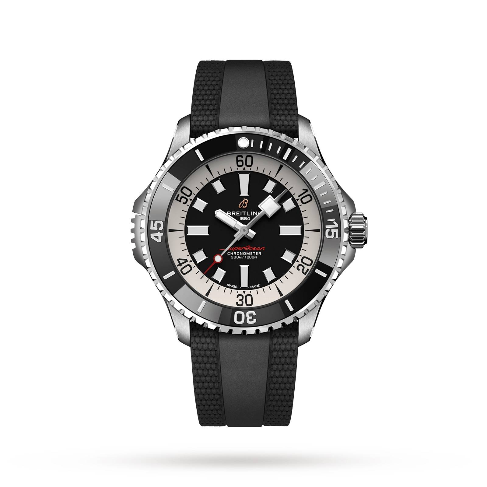 Breitling Superocean Automatic 46 Stainless Steel Rubber Strap-P17532133