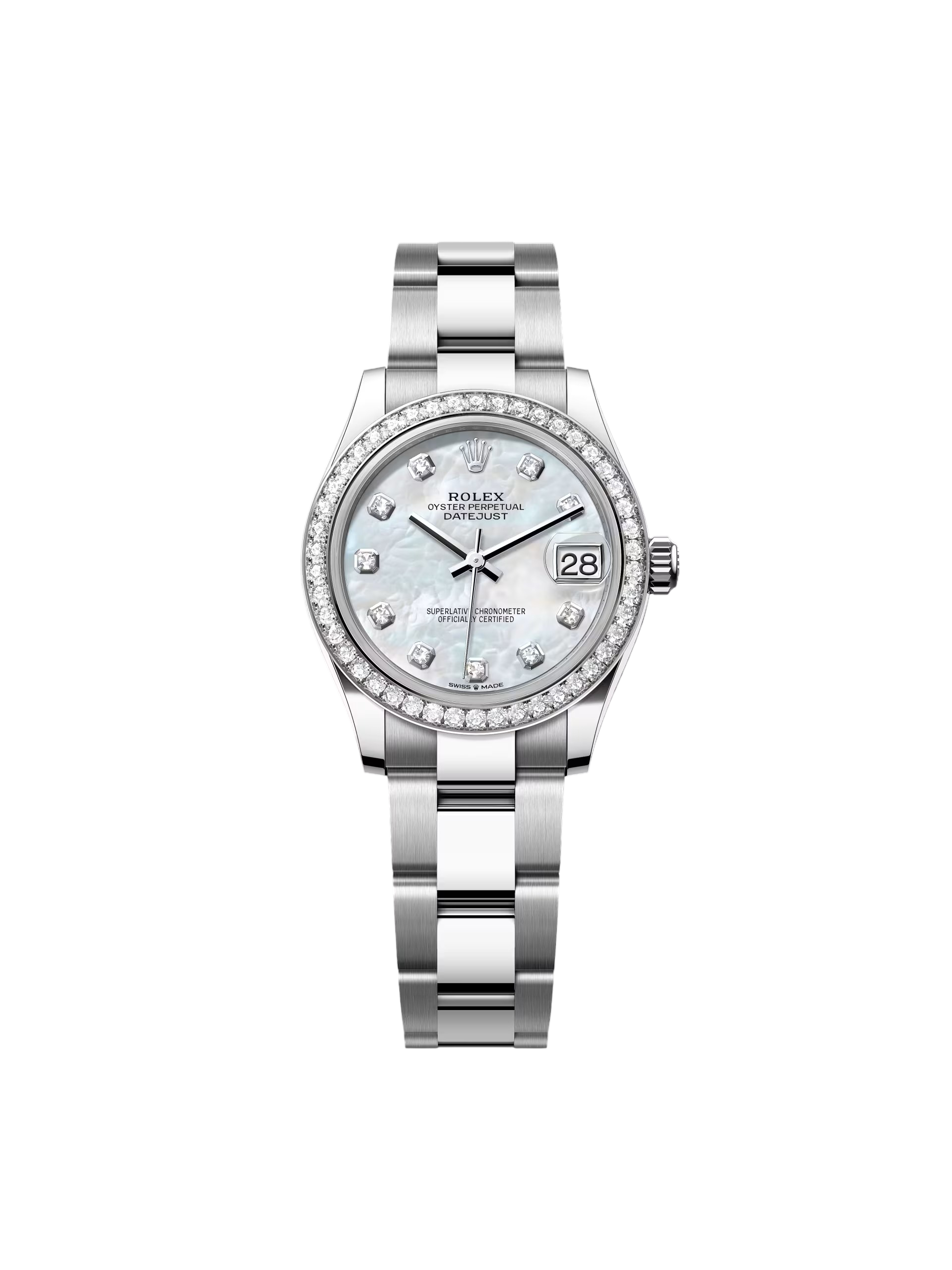 Rolex Datejust m278384RBR-0007/0008 Mother-of-Pearl 31mm Dial Oyster Watch