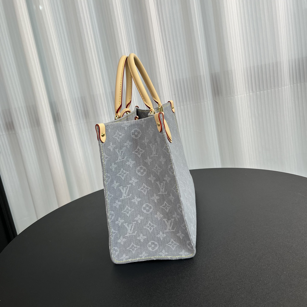 Louis Vuitton OnTheGo MM Bag Washed Grey M13189 32cm/ 12.6in