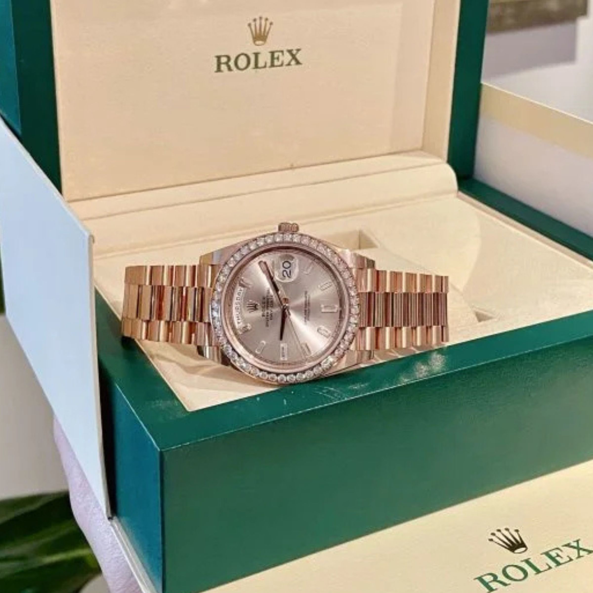 [Superclone] Rolex Day-Date 36mm Silver Dial President 128345RBR