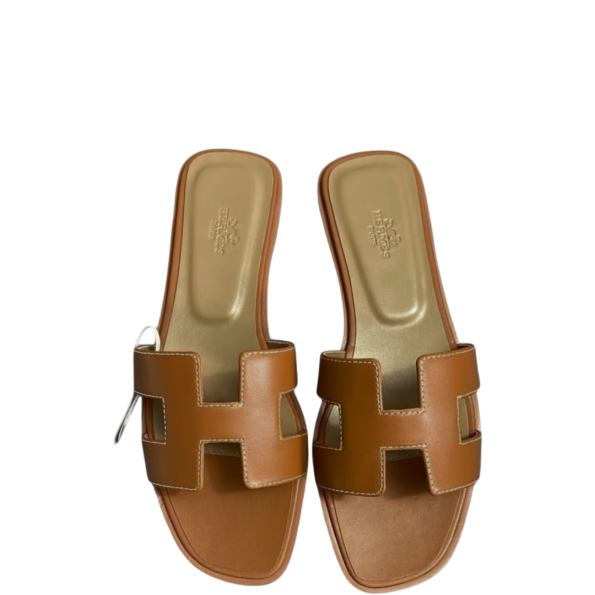 HERMES BROWN ORAN SANDAL