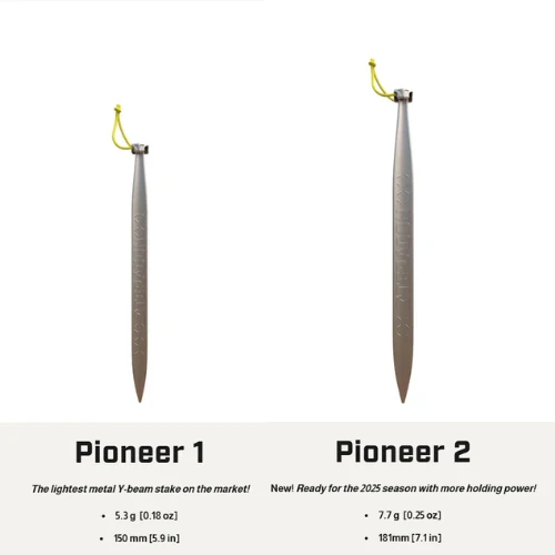 Pioneer Titanium Tent Stake by Teragon Gear