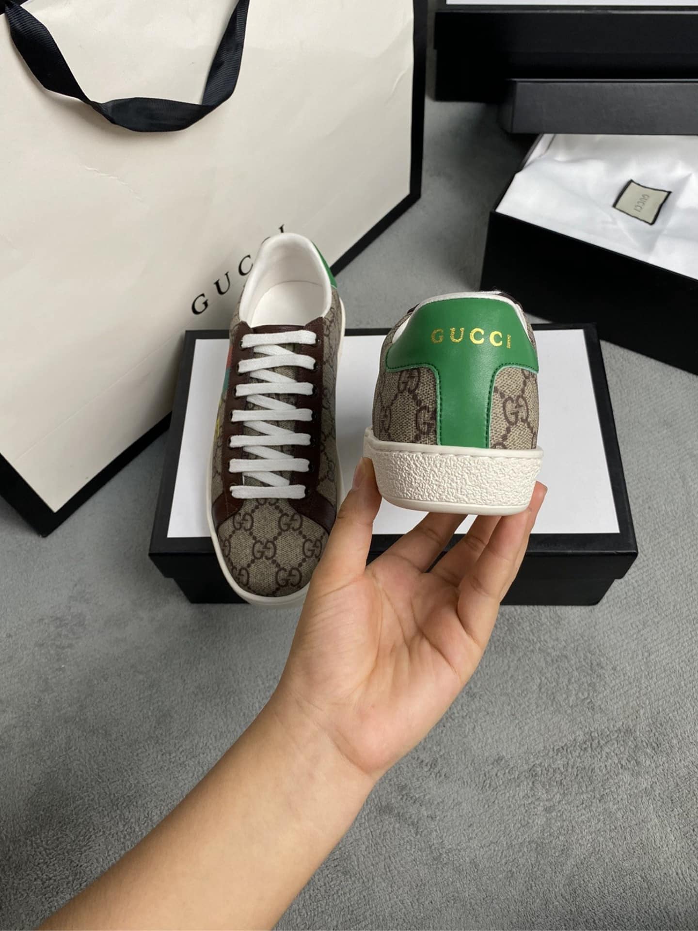 Gucci Ace ?Fake Not Print? 636358 2Gc10 8260