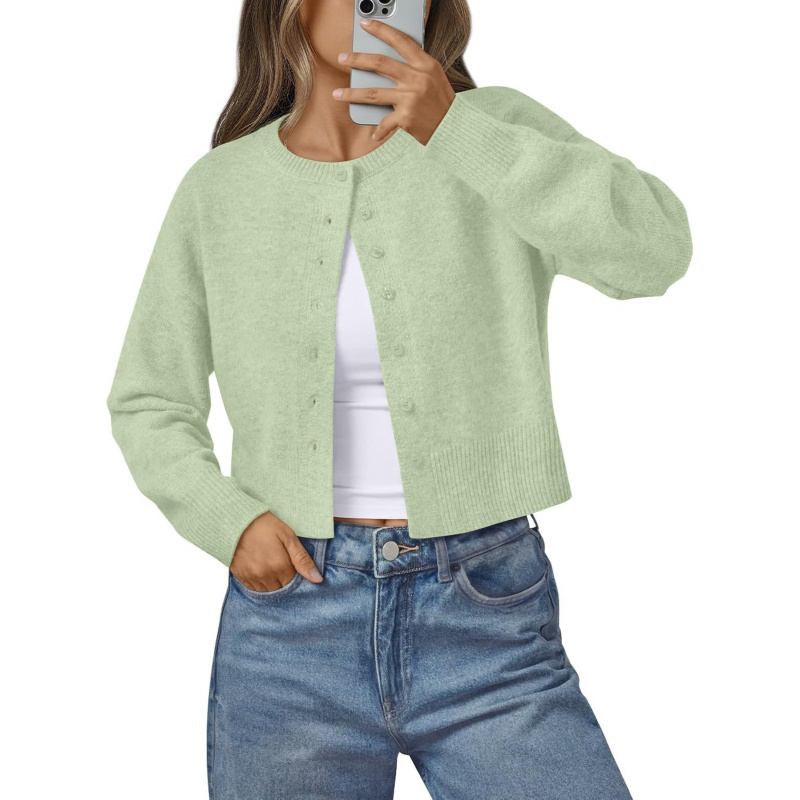 Women's Lightweight Cardigan Cropped Knit Fall Cute Sweaters 2026