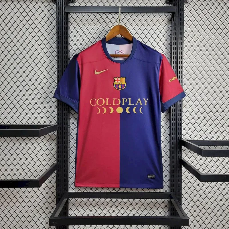 2024-25 Barcelona Local Sponsor Coldplay Football jersey