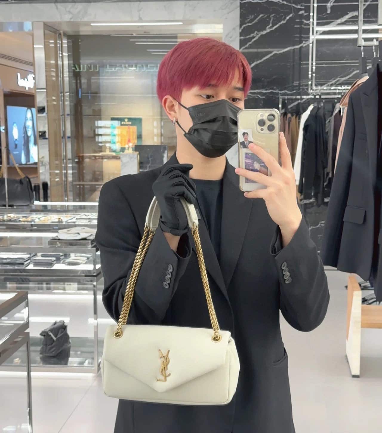Saint Laurent Calypso In Plunged White 27Cm