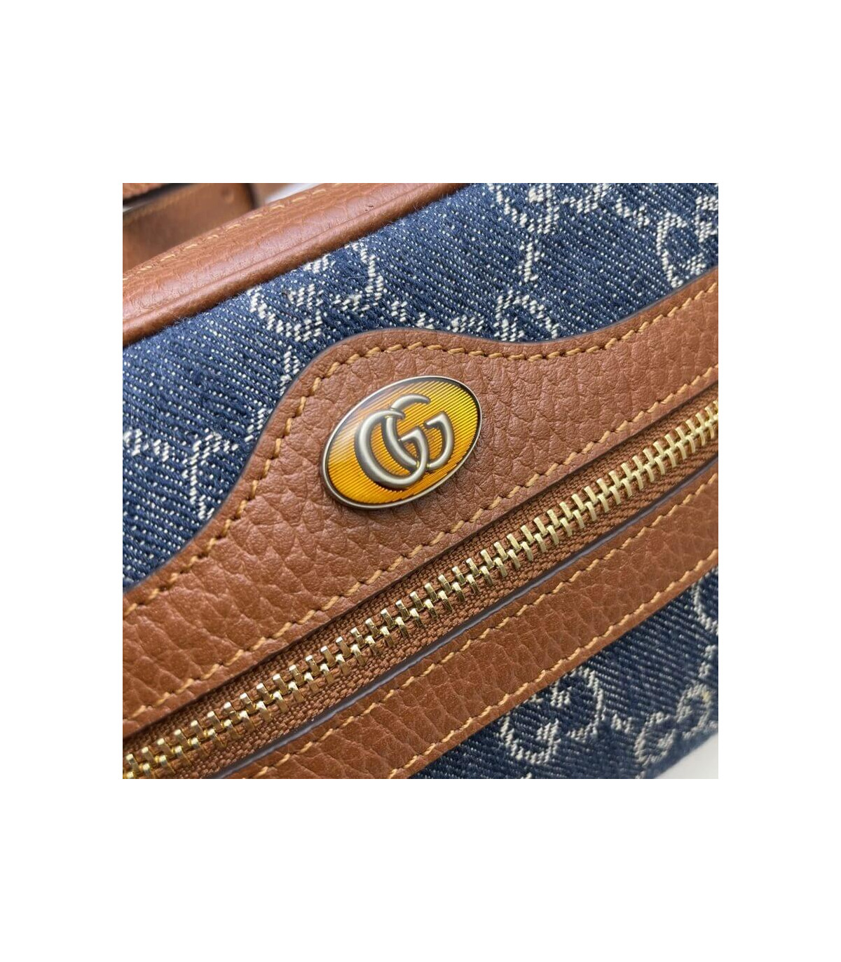 Gucci Mini Ophidia Bag in Eco Washed GG Jacquard Denim 17.5cm