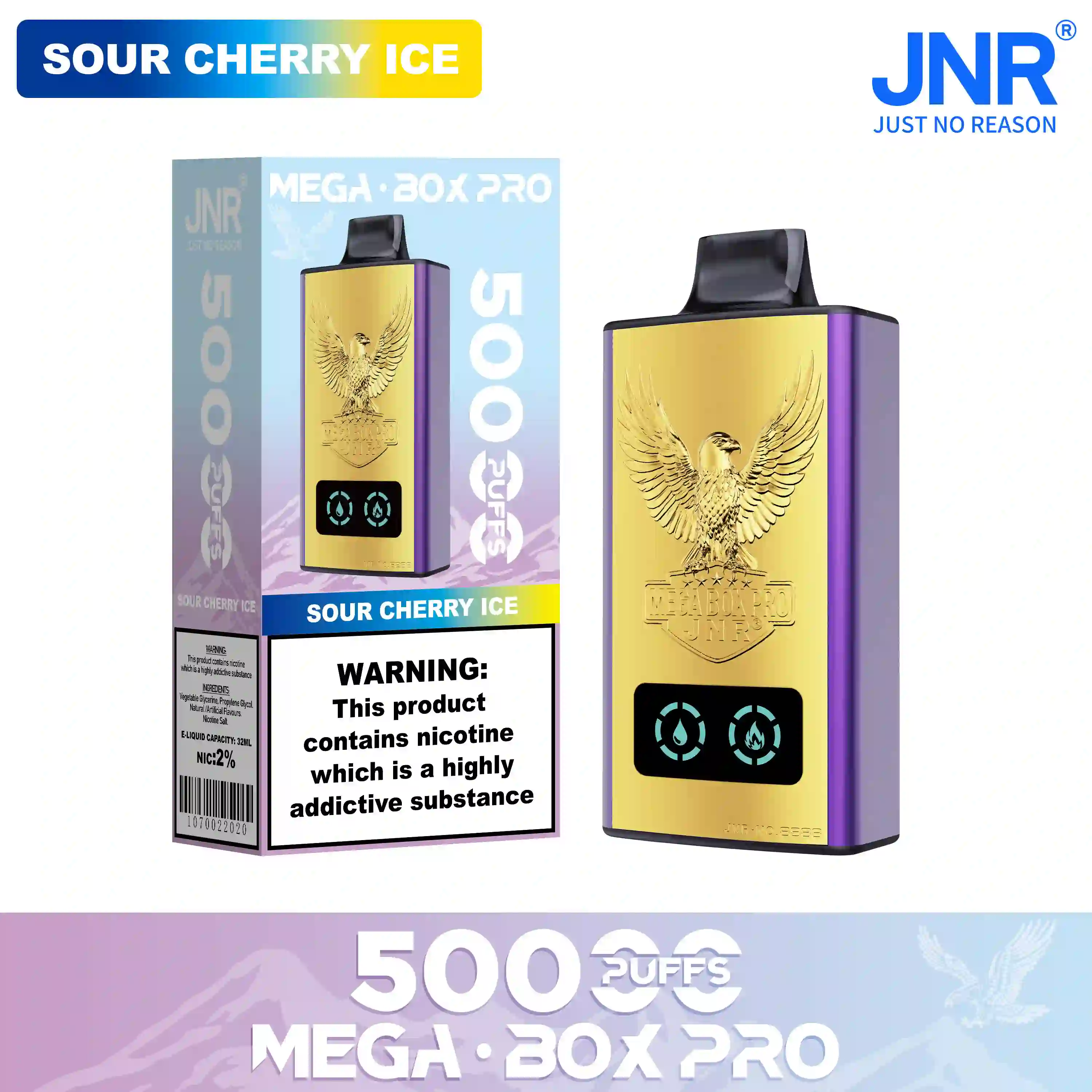 JNR Mega Box Pro 50000 Puffs Disposable Vape