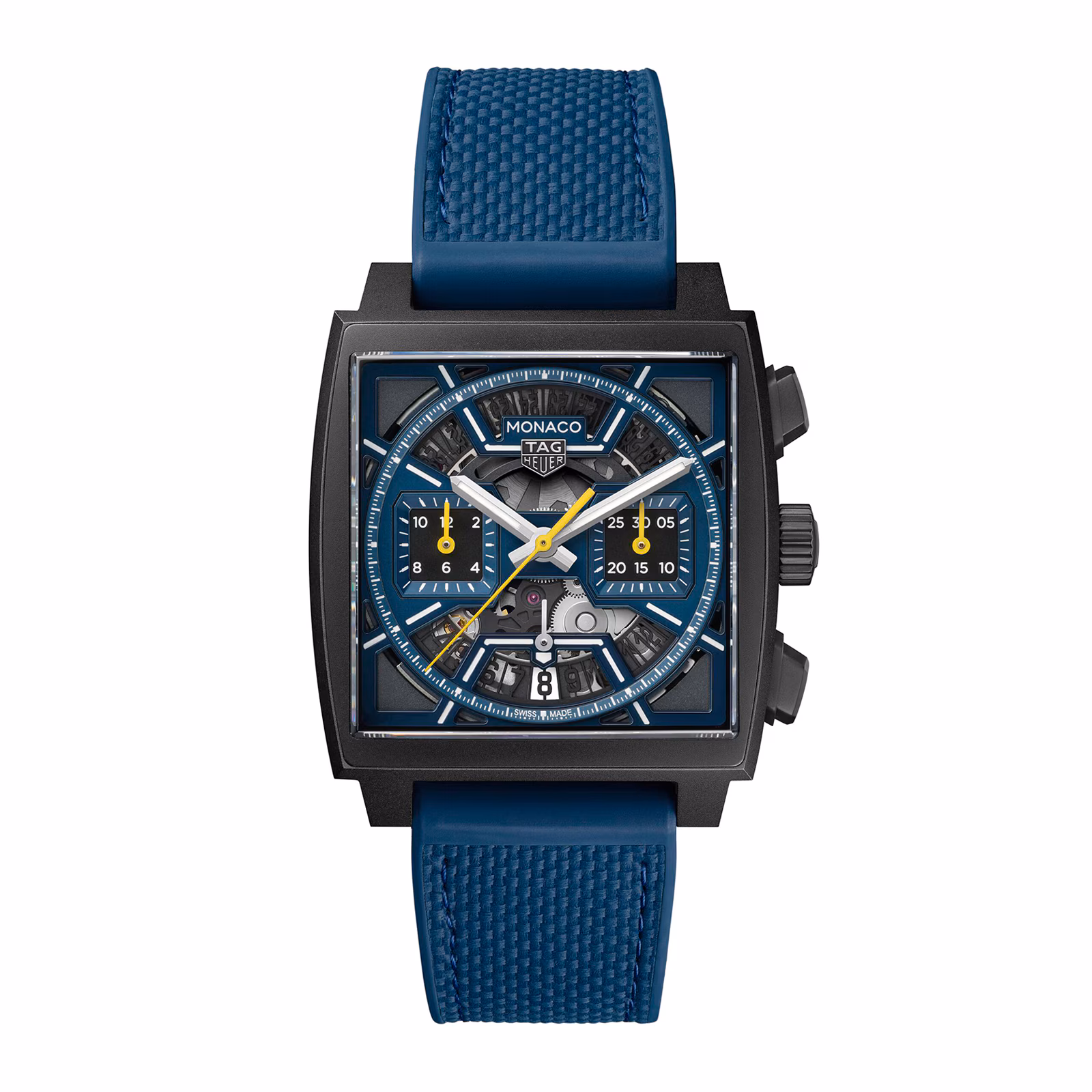 TAG Heuer Monaco Skeleton 39mm Mens Watch Blue CBL2188.FT6261