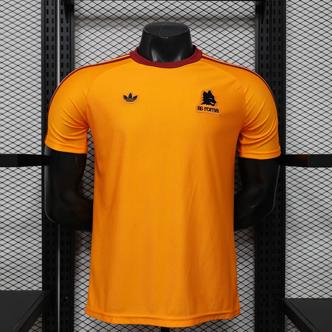 2026/27 Serie A AS Roma Team Leisure Yellow Football Jersey Player Version - JerseyFun