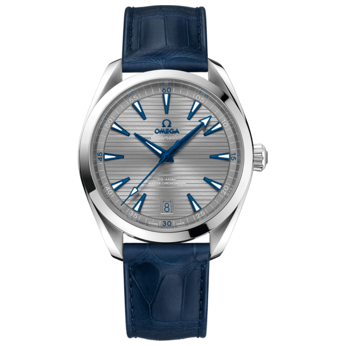 Omega Seamaster Aqua Terra 150m Watch 41mm, Stainless Steel Case with Leather Strap