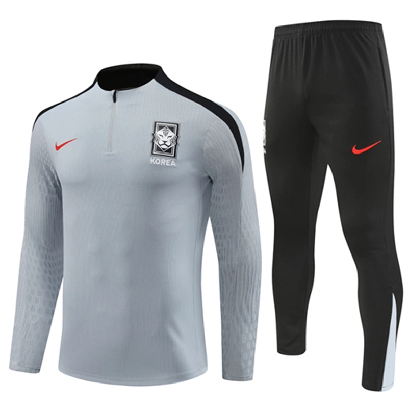 2024-25 South Korea light grey Long Sleeve Training Suit
