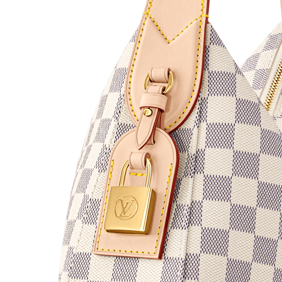 Louis Vuitton Slouchy PM Small Damier Azur Shoulder Bag 33cm/13in N00116