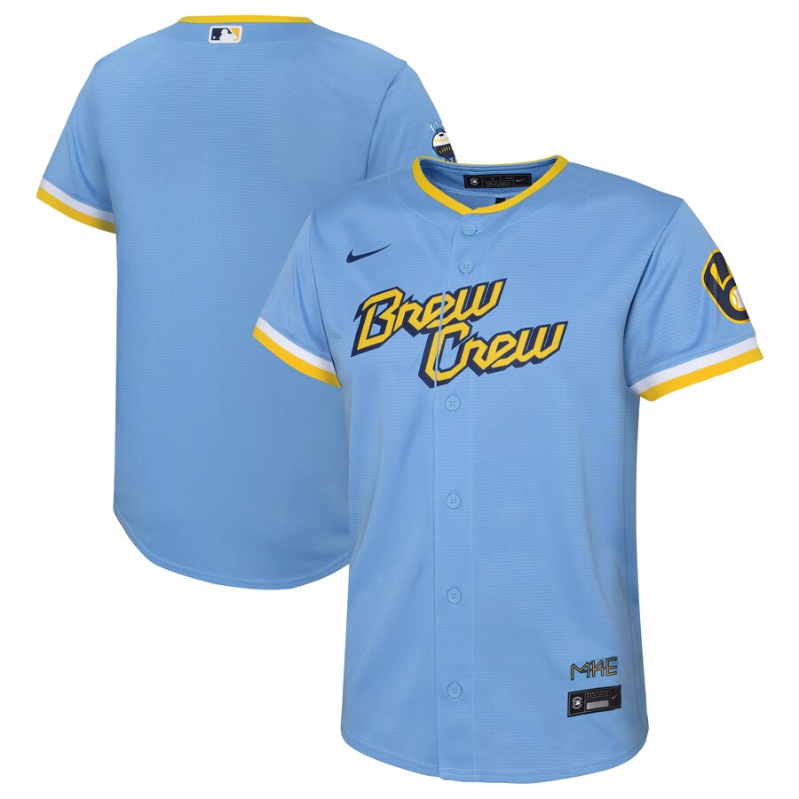 Milwaukee Brewers Infant City Connect Team Jersey Powder Blue