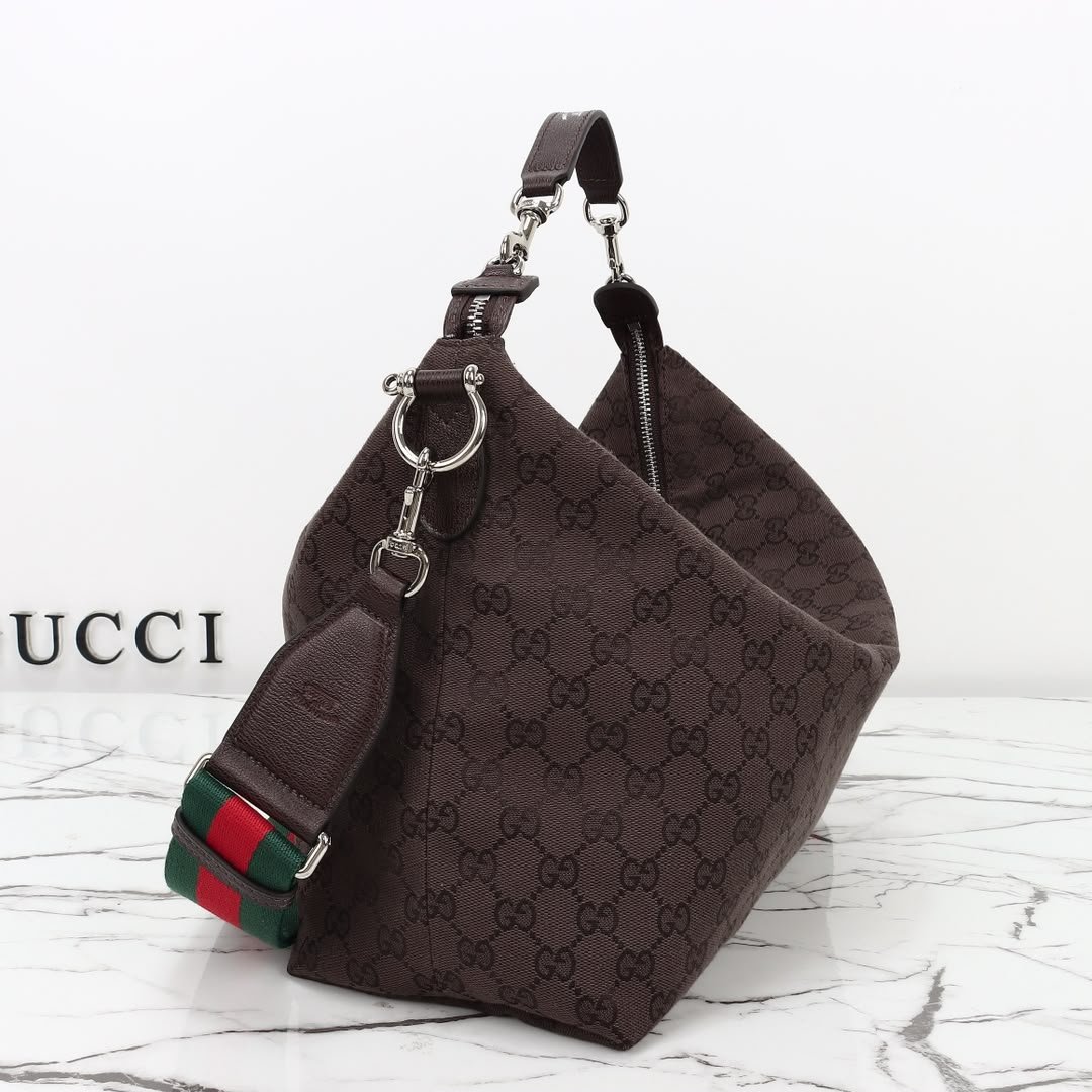 Gucci Brera Medium Crossbody Bag 33cm/13in Brown 866938
