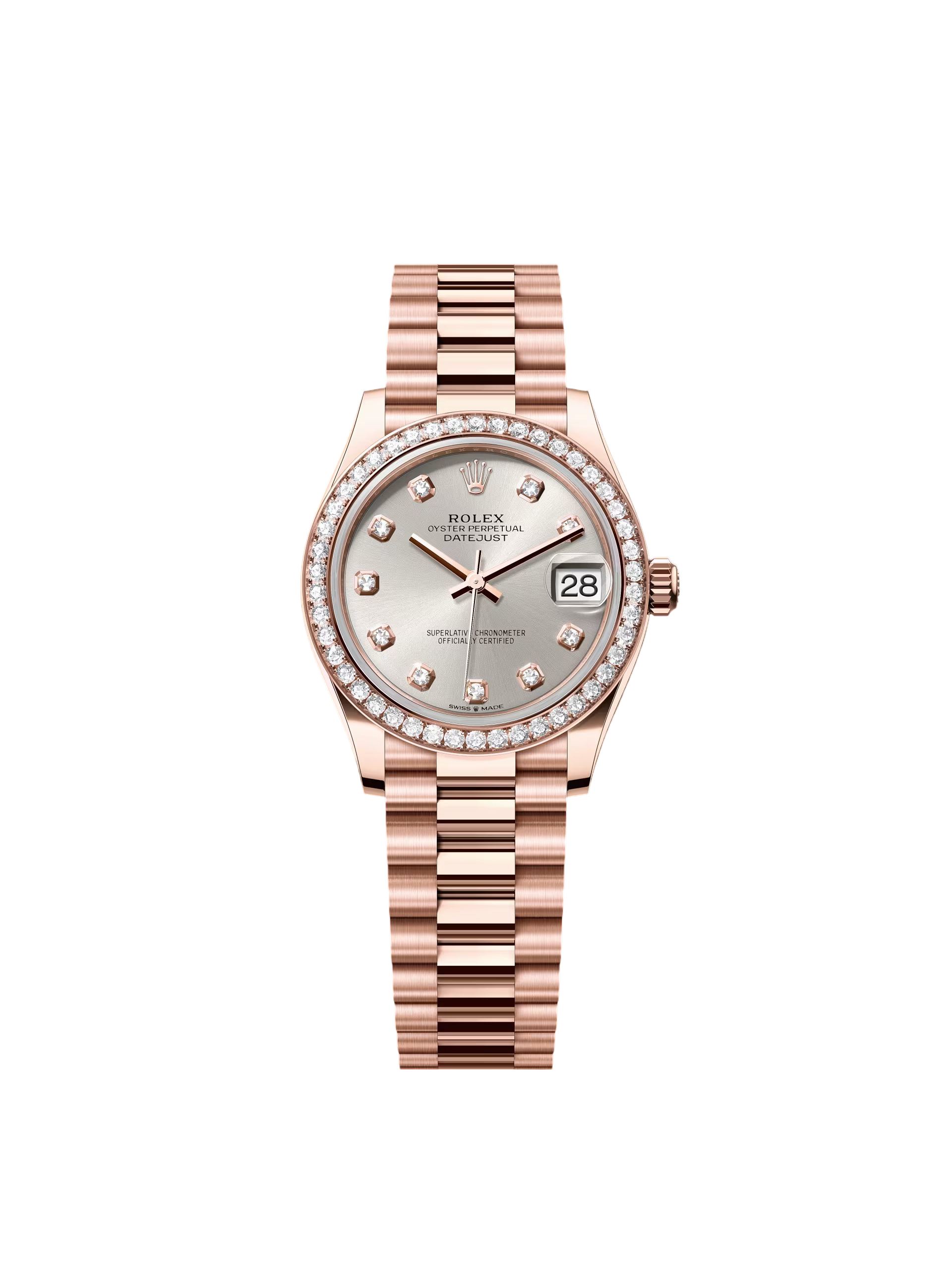 Rolex Datejust m278285RBR-0030 Silver Dial 31mm