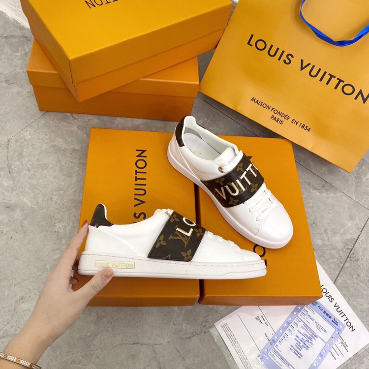 Louis Vuitton Frontrow Logo Monogram Strap White