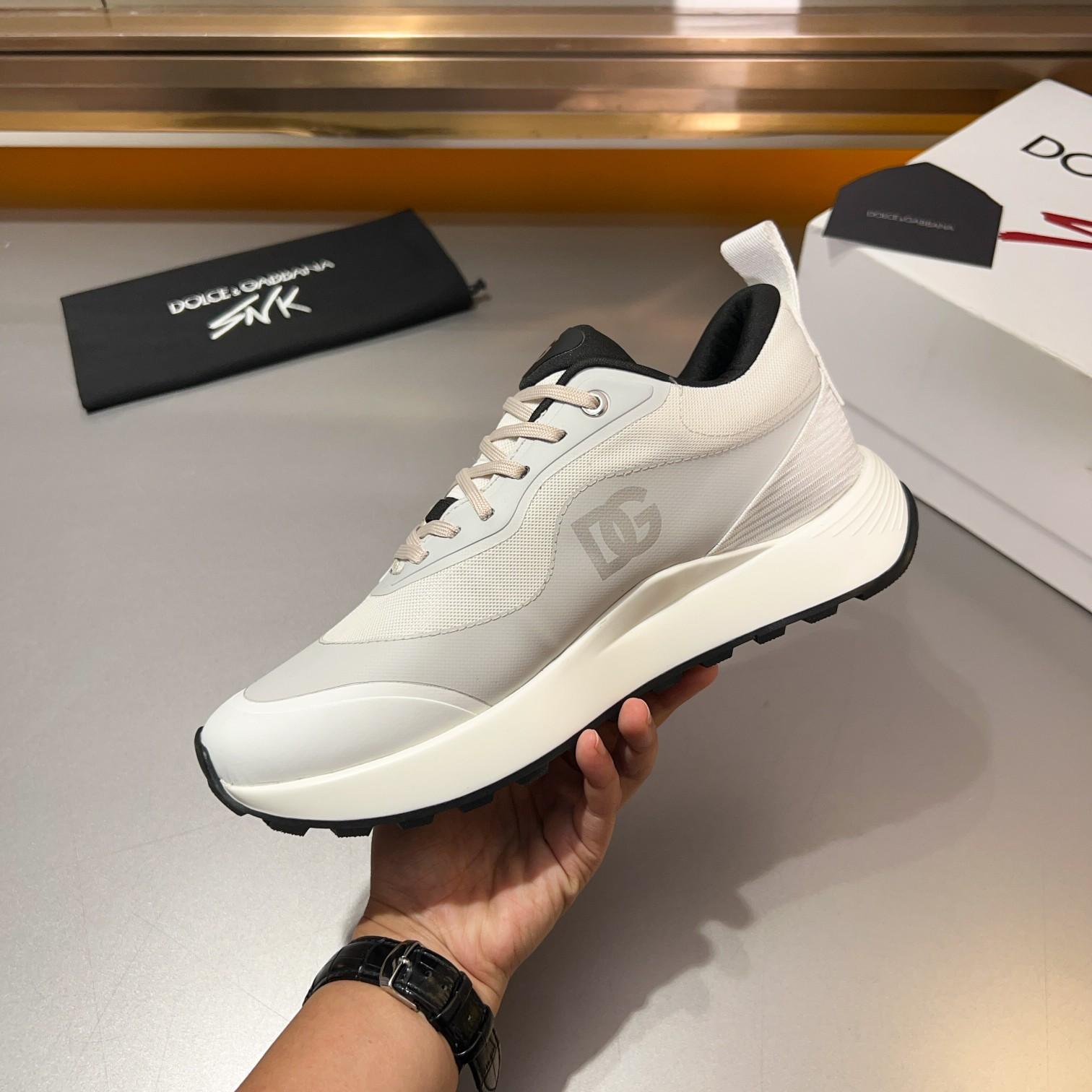 DOLCE & GABBANA Mixed-material sneakers