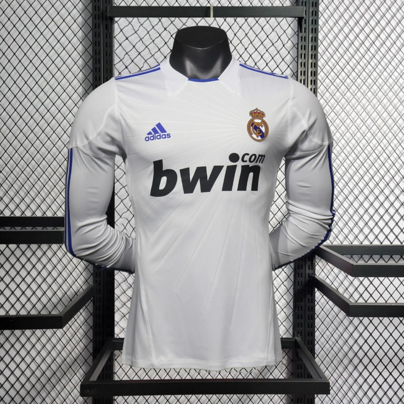 Retro Player 2010-11 Real Madrid Home Long Sleeve Football jersey retro