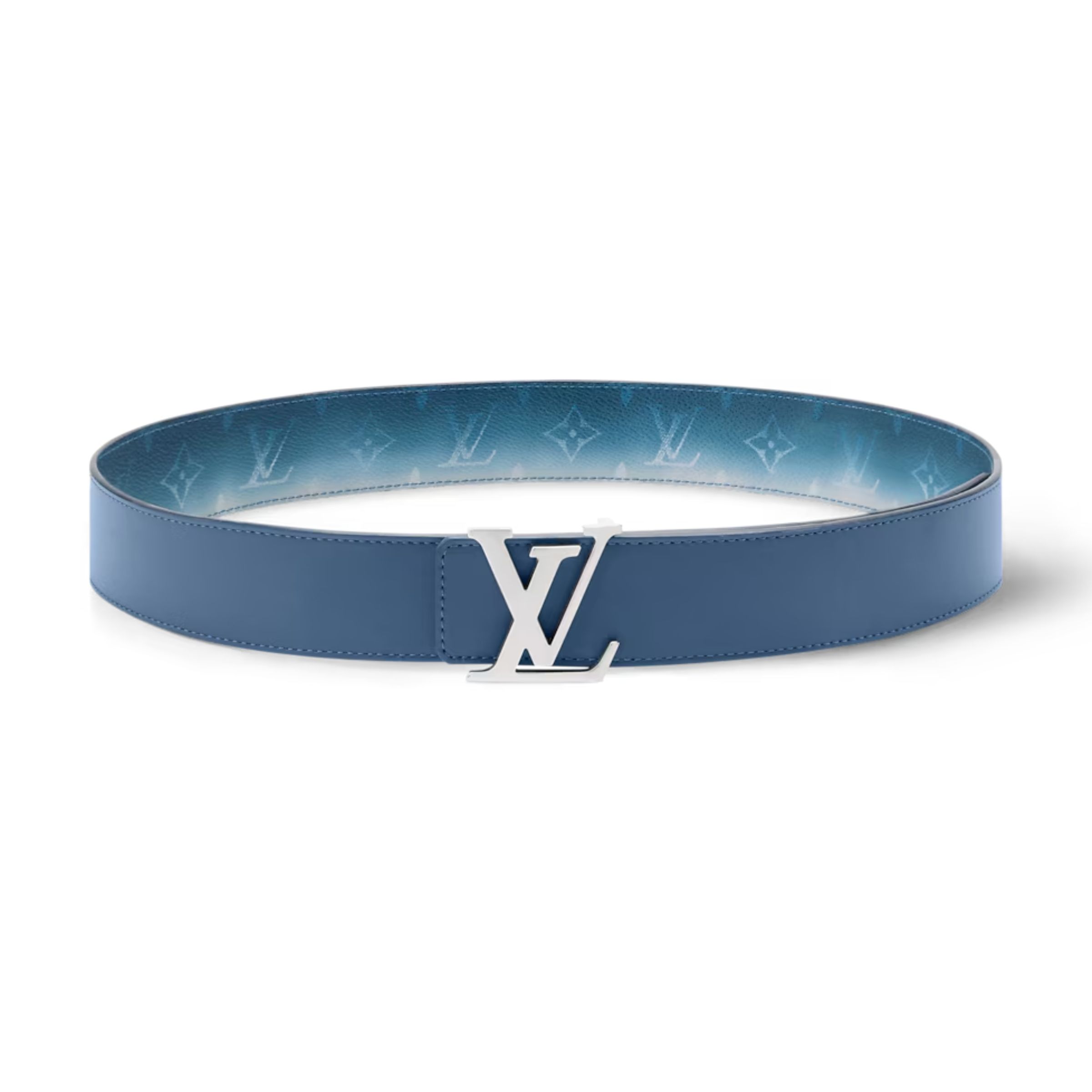Lv Initiales Monogram Pigment 40mm Reversible Belt M4723V