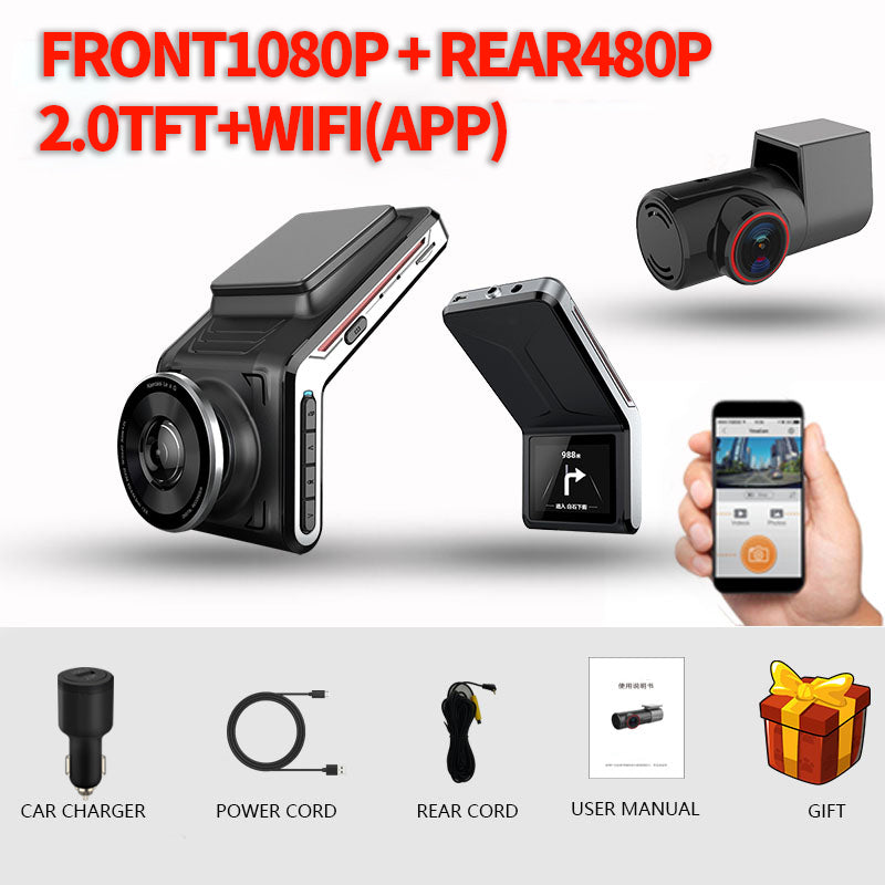 2k dash cam wifi car camera